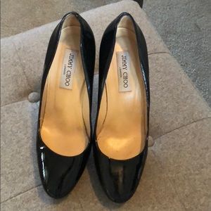 Jimmy Choo patent leather black heels